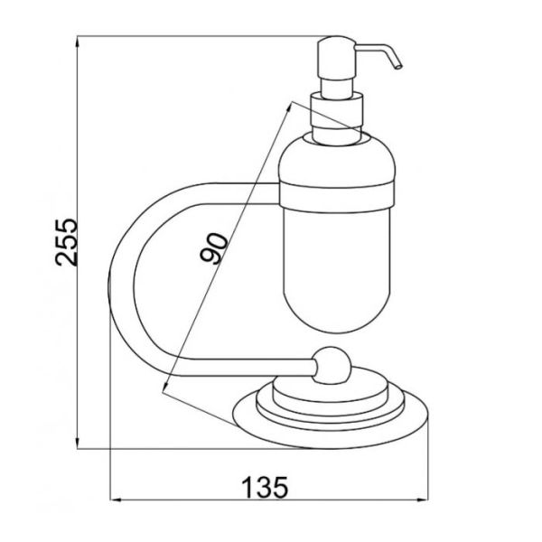 Дозатор Boheme Murano бронза 10909-BR